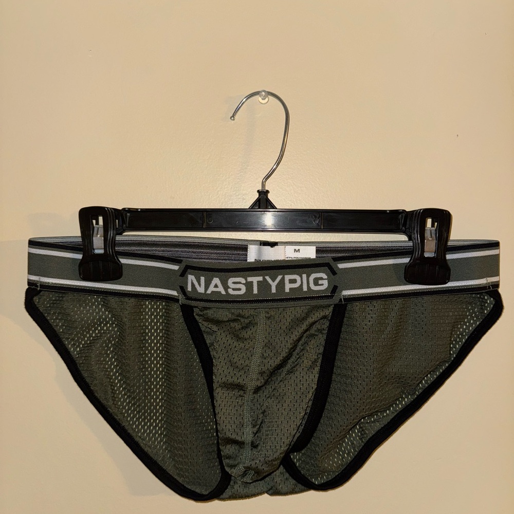 Nasty Pig Men's Olive Briefs